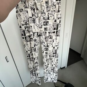 Newsprint high rise straight jeans - Reformation, Size 27